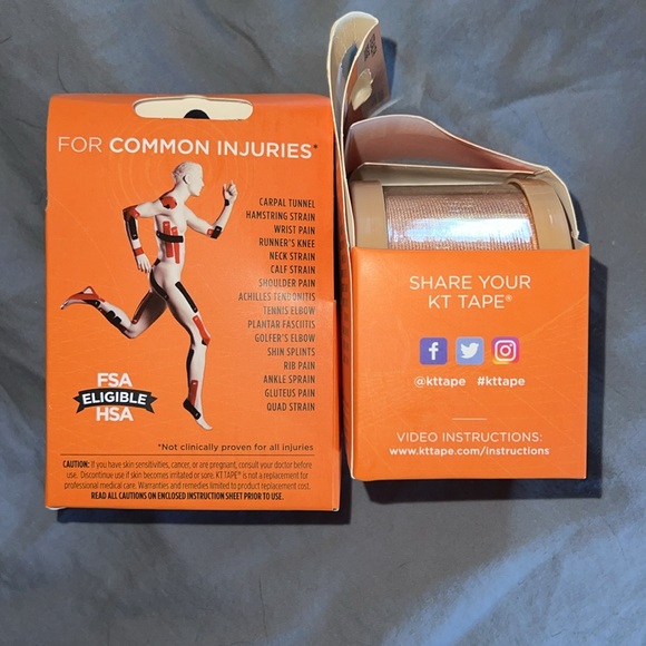 2PACK- KT Tape PRo Precut in Stealth Beige - Picture 4 of 12